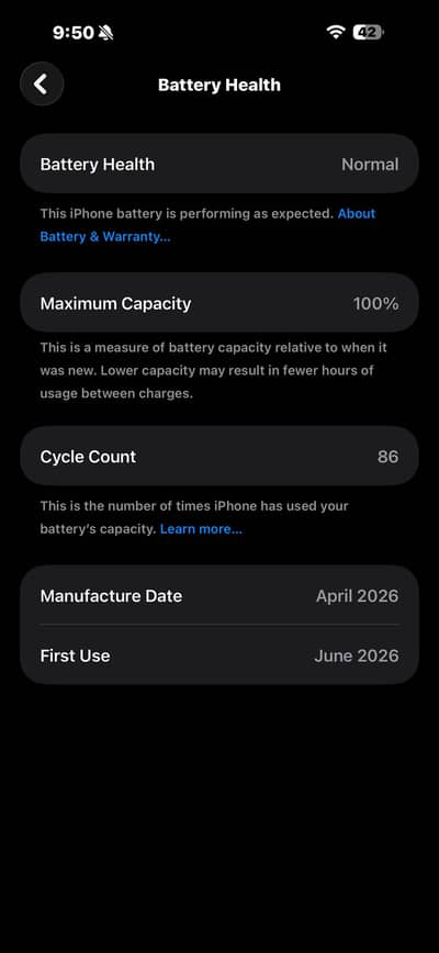 iphone 17 pro max silver non pta dual e sim(with box and lead)