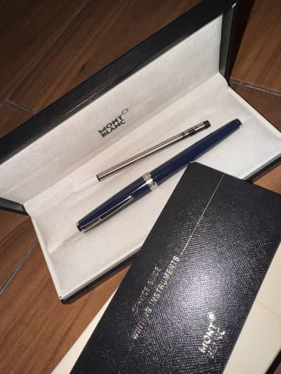 Montblanc Generation Rollerball Pen – Blue & Platinum, Full Box Set