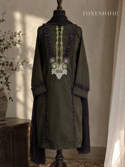Deep-Olive 3 piece suit