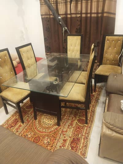 dining table 6 chairs for sale