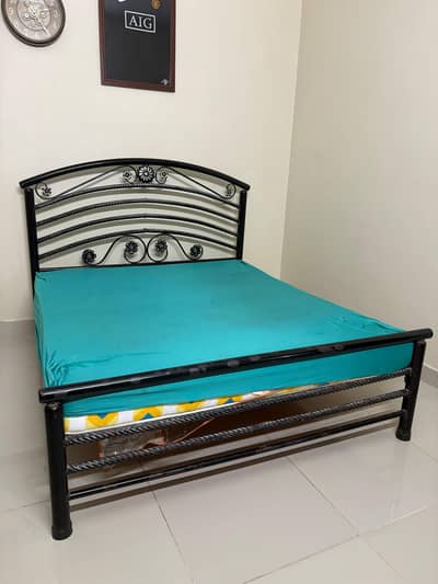 iron bed without mattress