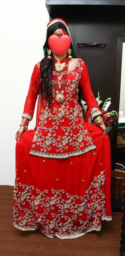 3 Designer Bridal & Formal Dresses (Barat, Walima, Mehndi)