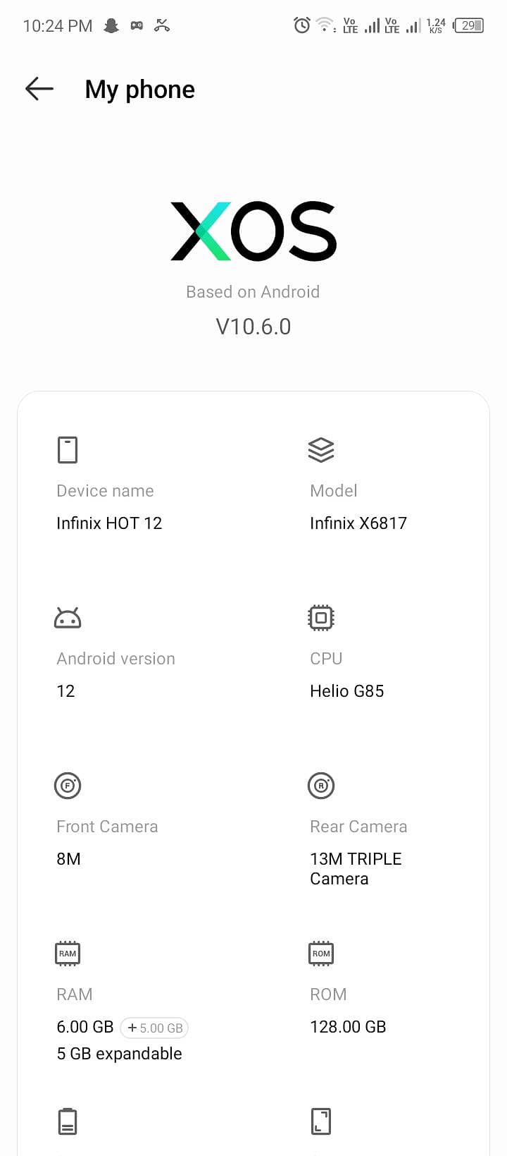 Infinix Note 12 0