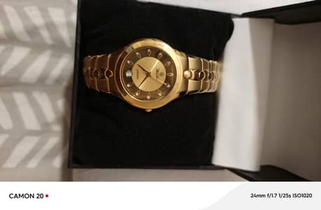 Original Swistar watch 23k gold electro plated 0,3,1,3,4,1,1,6,9,8,4