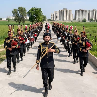 Fauji pipe band Services | Barat Entry | Mehndi Night, Qawali Night