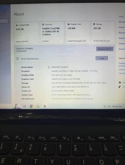 Lenovo thinkpad i5 7 generation