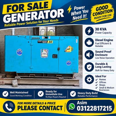 30 KVA SOUND PROOF DIESEL GENERATOR