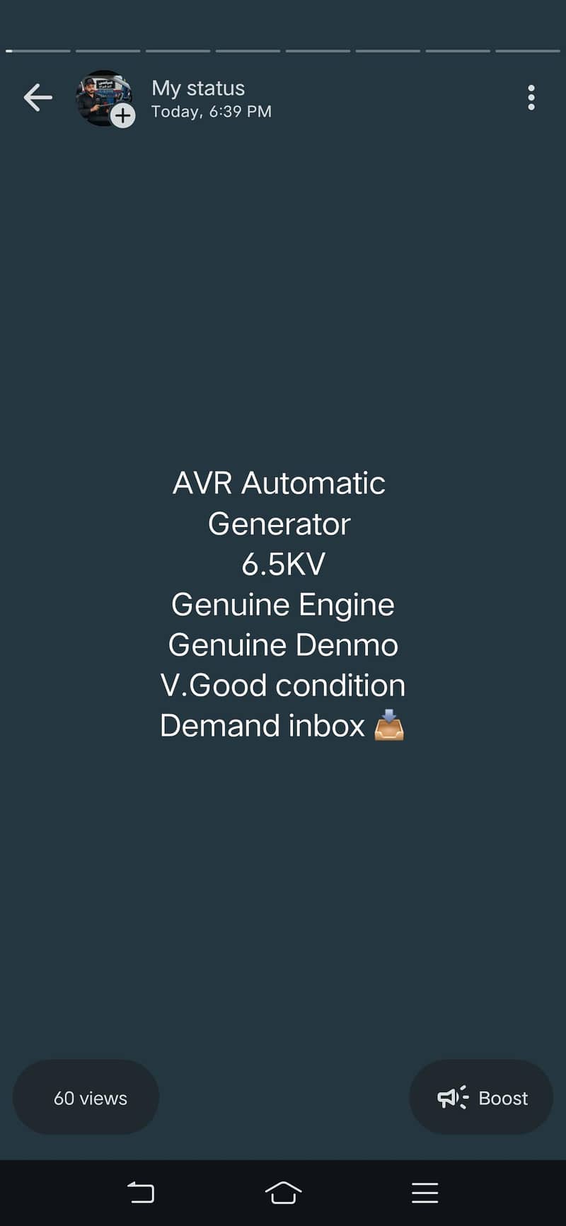 AVR Automatic Generator 6.5 KVA 8