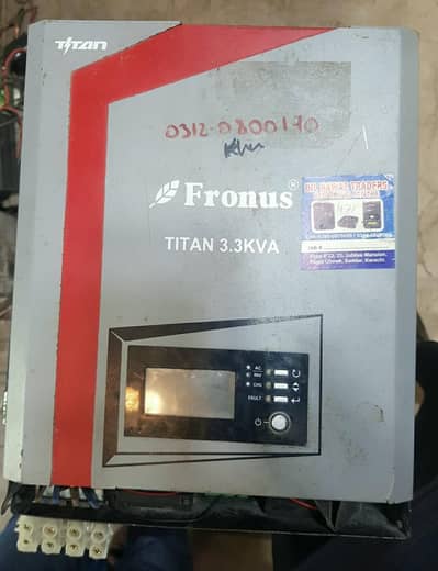 Complete Solar System 3.3kw Fronus 12plate 150watt and Tubller Battery