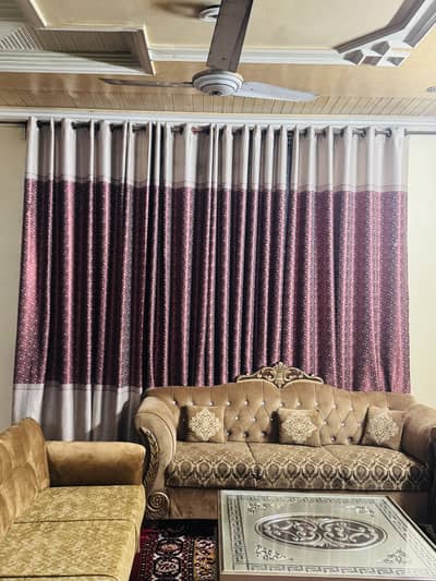 Silk curtains  Printed 9 ft length