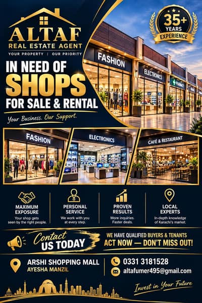 shops on rent abd sale