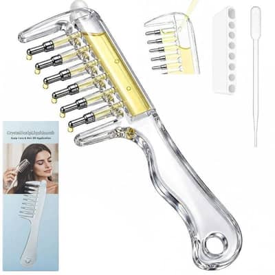 Refillable Hair Oil Applicator Comb
