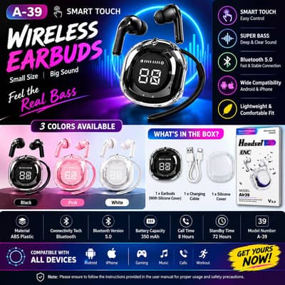 A-39 AirBuds with silicone cover