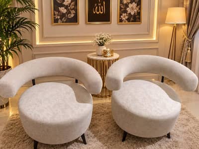 2 bed room chairs (new)