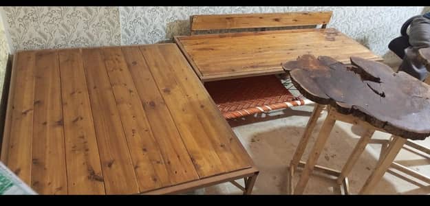 L Sofa Loha frame or original Wood johor mor Karachi First Floor Flat