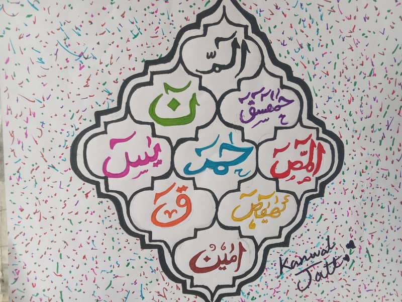 Islamic Painting, Pencil Sketch & Calligraphy - Kanwal Jatt Art 7