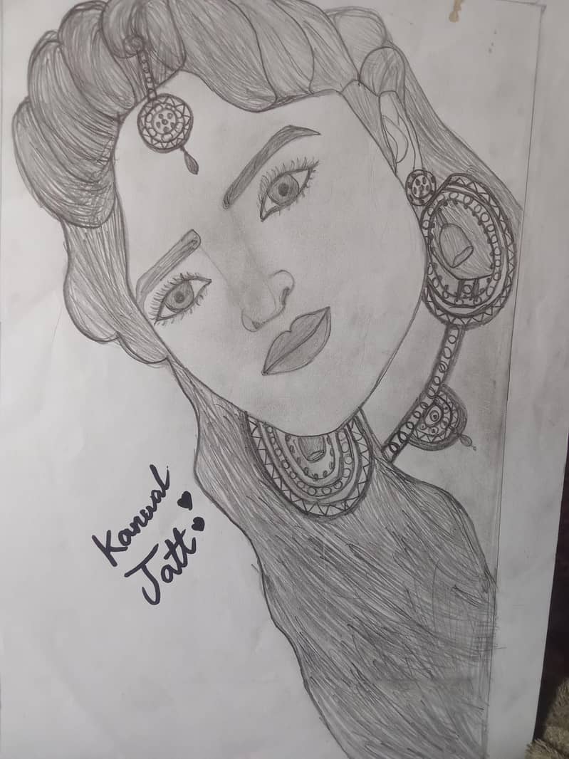 Islamic Painting, Pencil Sketch & Calligraphy - Kanwal Jatt Art 9