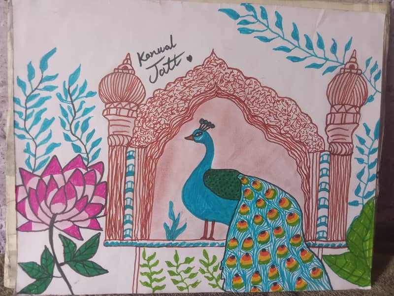 Islamic Painting, Pencil Sketch & Calligraphy - Kanwal Jatt Art 10