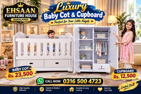 Luxury Baby cot and kids cupboard / baby wardrobe /crib / 0316,5004723