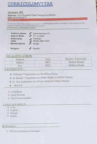 i am a university student i need job