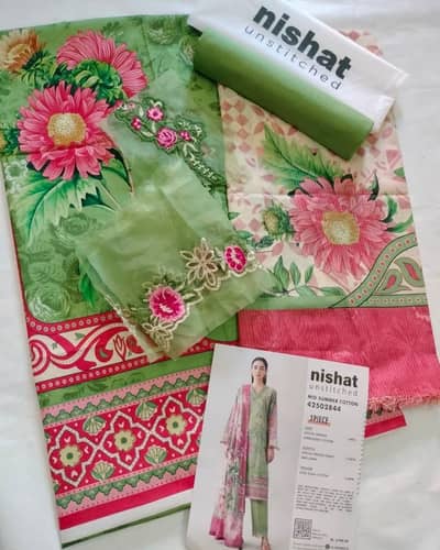 nishat embroidery 3 peace collection