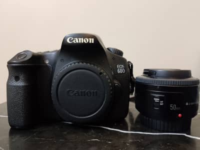 Canon EOS 60D DSLR with 50mm Lens