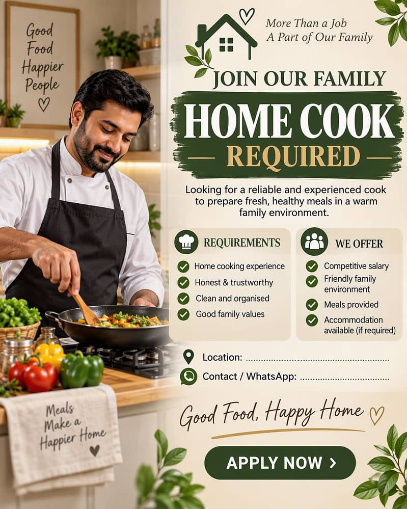 Kitchen support staff wanted 0