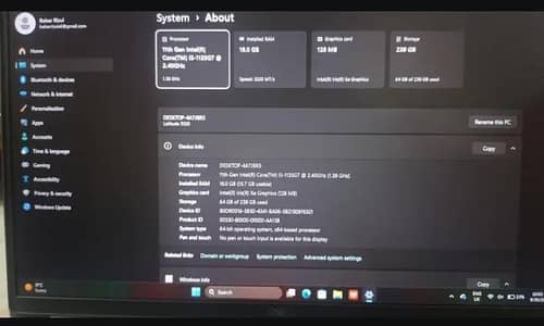 Dell core i5 11 gen (16/250)