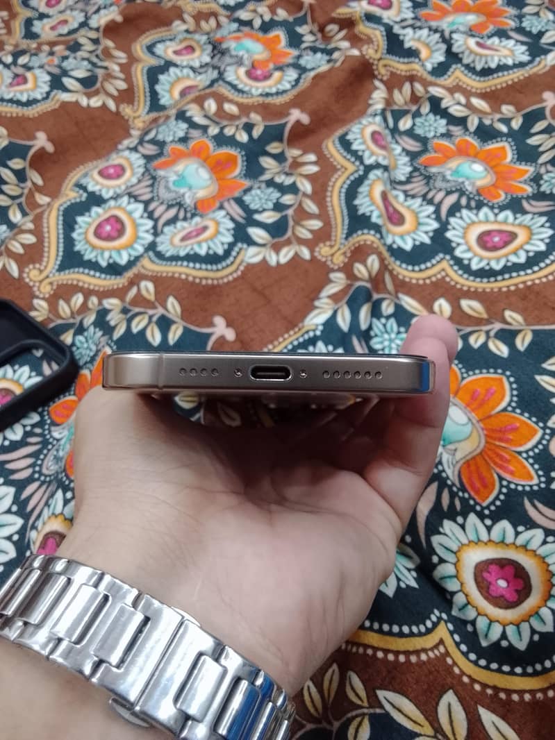 Complete Box iphone 16promax 256gb Desert Titanium Physicall sim NON p 1