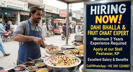 Seeking a Dahi Bhally & Fruit Chaat Master for Chitchat Cafe!