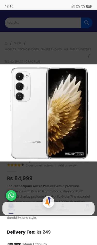 tecno spark 40 pro plus  03195190609