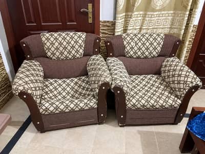 5 seater sofa set for sale 3 big and 2 small sofa just in 20,000