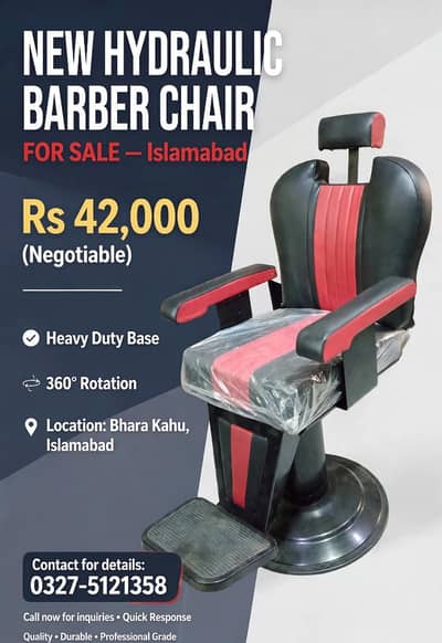 New Hydraulic Salon Chair For Sale bharakhu Islamabad