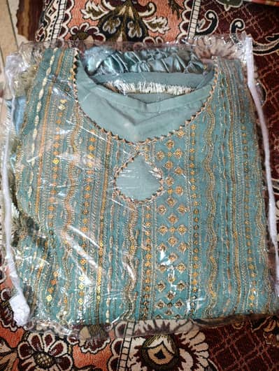 readymade 3 piece suit kameez sharwar and dupatta XL size fancy suit