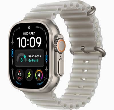 Apple watch ultra 4 (Pin Pack) - Natural Colour and Ocean Band