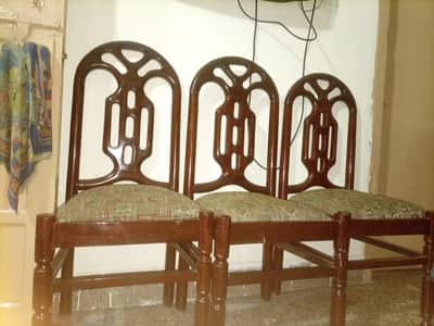 For sale dining Table with 6 chairs set 3 table