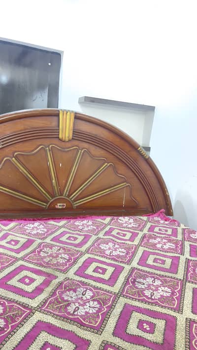 Double bed set with mattress