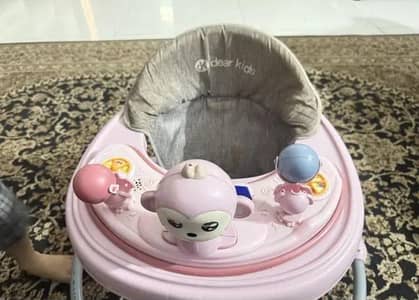 Branded Baby walker foldable with music and toys Excellent condition