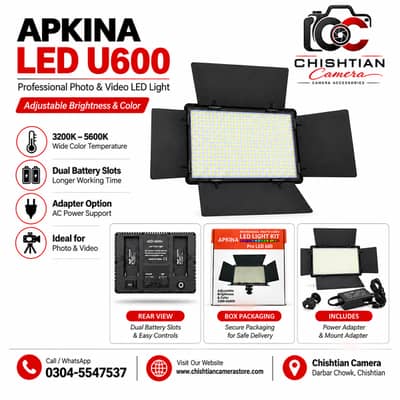 Professional LED Video Lights for Videography & Studio Shoots