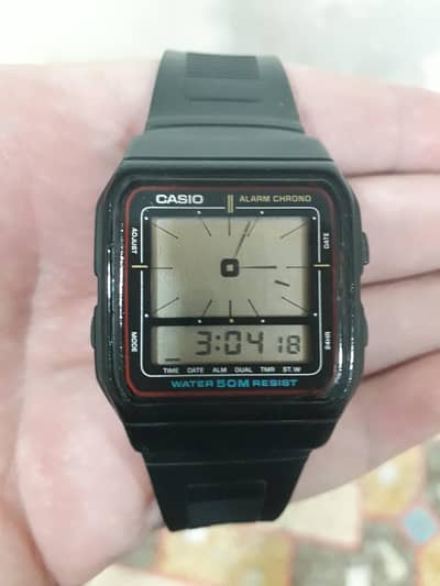 Vintage Casio Digital Ana Digi Men's Wristwatch