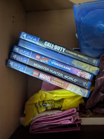 Used PS4 and PS5 discs