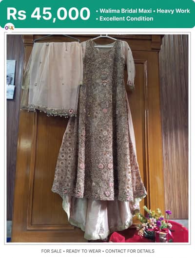 walima bridal maxi heavy work 45000