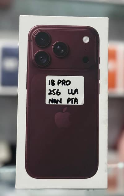 iPhone 18 Pro 256GB 512GB Box pack Non Pta Non Active