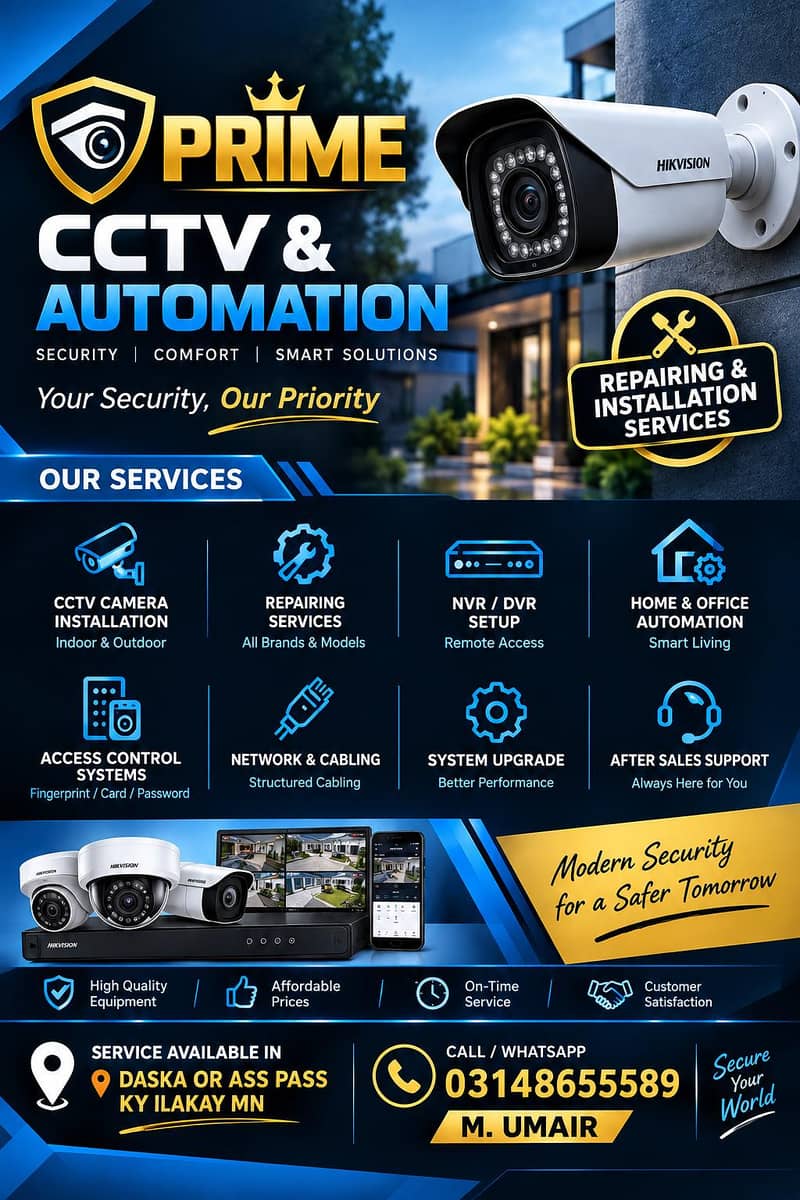 CCTV Camera Installation, Maintanance & Complete Security Solutions 0