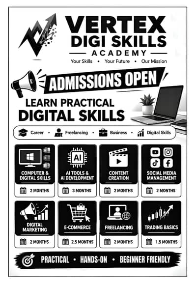 Professional Digital Skills & AI Courses in Bahawalpur