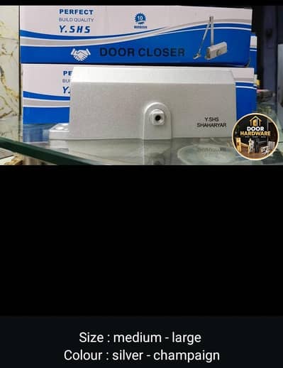 Door Closer Y. SHS Heavy Duty Automatic Hydraulic - Silver & Champagne