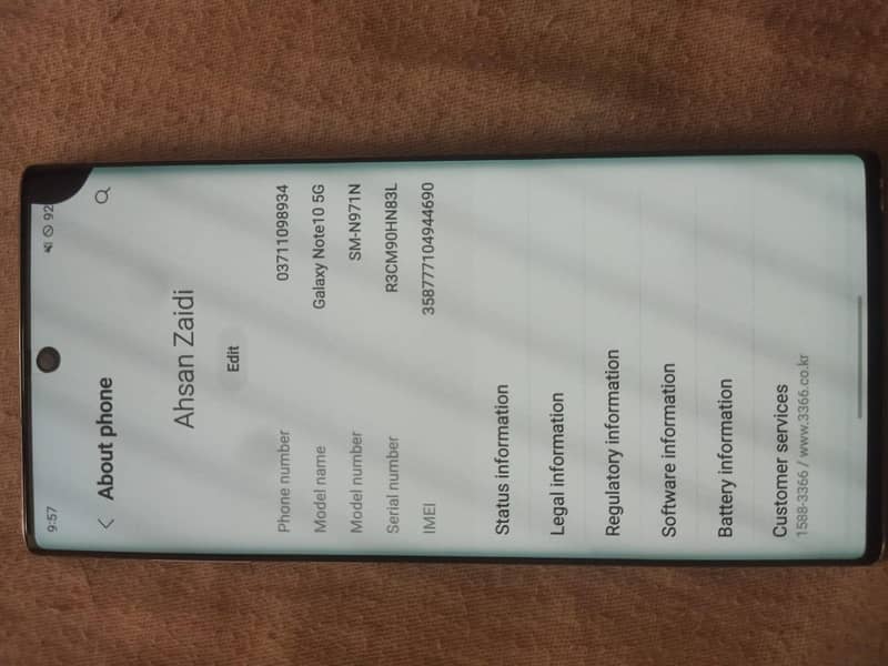 Samsung Mobile Note 10 7