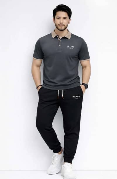 Men’s Polo Shirt & Trouser Set