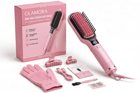 Electric Hair Straightener Brush For Girls - Fast Heating - Hyderabad