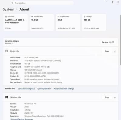 Gaming PC AMD Ryzen 5 5600 6core